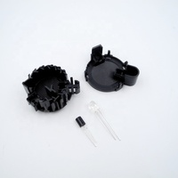 Détecteur de fumée miniature LS-510-2 noir avec LED et puce de capteur