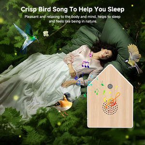 Yun Modern Nature Sound Box Diseño clásico blanco con alegre pájaro Concierto Sensor de movimiento Tecnología Herramienta de relajación - Product Image 5