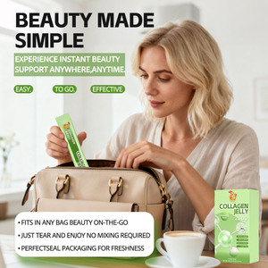 High Quality OEM 2000mg Collagen Jelly Sticks Mangosteen Pomegranate Extract Lock Skin Moisture Portable On The Go Beauty Jelly - Product Image 4