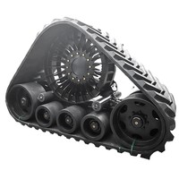 Kits de conversion de chenilles en caoutchouc à système triangulaire robustes pour moissonneuses John Deere S770