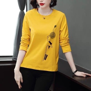 Women's <b>Long</b> <b>Sleeve</b> T-Shirt Milk Silk Geometric Pattern Breathable Spring Autumn Inner <b>Layer</b> <b>Base</b> Shirt - Product Image 3