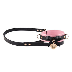 Punk Style Leather Collar Leash <b>Necklace</b> for Women <b>Gothic</b> Slave Toys with Durable Removable Chain - Product Image 2