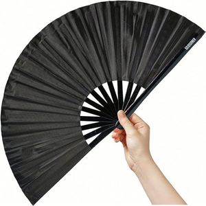 Abanico de Mano Grande de Bambú Personalizado 2025, Abanico Chino Plegable para Danza con Técnica Pintada - Product Image 6