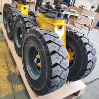 Roue pivotante robuste de 14 pouces en polyuréthane et acier pour conteneur d'expédition avec frein pour usage industriel