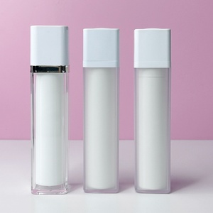 2024 Hot Sale 30ml 50ml White PP AS Plastic Airless <b>Pump</b> <b>Bottle</b> Face Skin Care Airless <b>Bottle</b> With Lotion <b>Pump</b> - Product Image 3