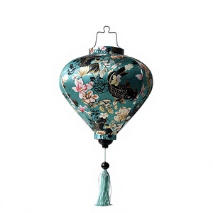 Vietnam Colorful Hoi An Silk Lantern Natural Silk Material for Wedding Decor Hanging <b>Ornament</b> Ambient Light - Product Image 1
