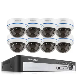 Nachtsicht Zwei-Wege-Audio 8ch 5mp nvr poe Sicherheit IP CCTV-Kamera Vandalen sicheres Kuppel kamerasystem Poe-Kamera