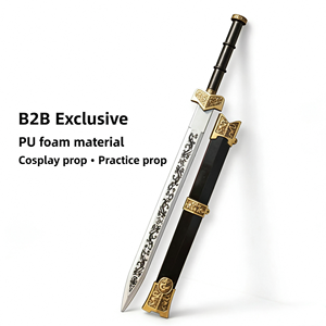Épée de cosplay en mousse PU légère, flexible et durable, sans métal, idéale pour les événements et les jeux de rôle (vente en gros) - Product Image 1