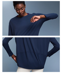 <span class=keywords><strong>Camiseta</strong></span> Deportiva Casual Holgada de Manga Larga para Mujer, de Secado Rápido, para Yoga y Running, <span class=keywords><strong>Nueva</strong></span> Moda 2026 - Product Image 2