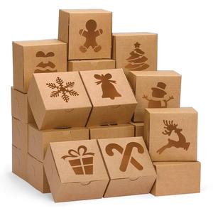 Scatole Personalizzate in Carta per Cioccolatini, Dolci e <span class=keywords><strong>Torte</strong></span>, Confezioni Regalo Pieghevoli in Cartone Kraft con Finestra - Product Image 4