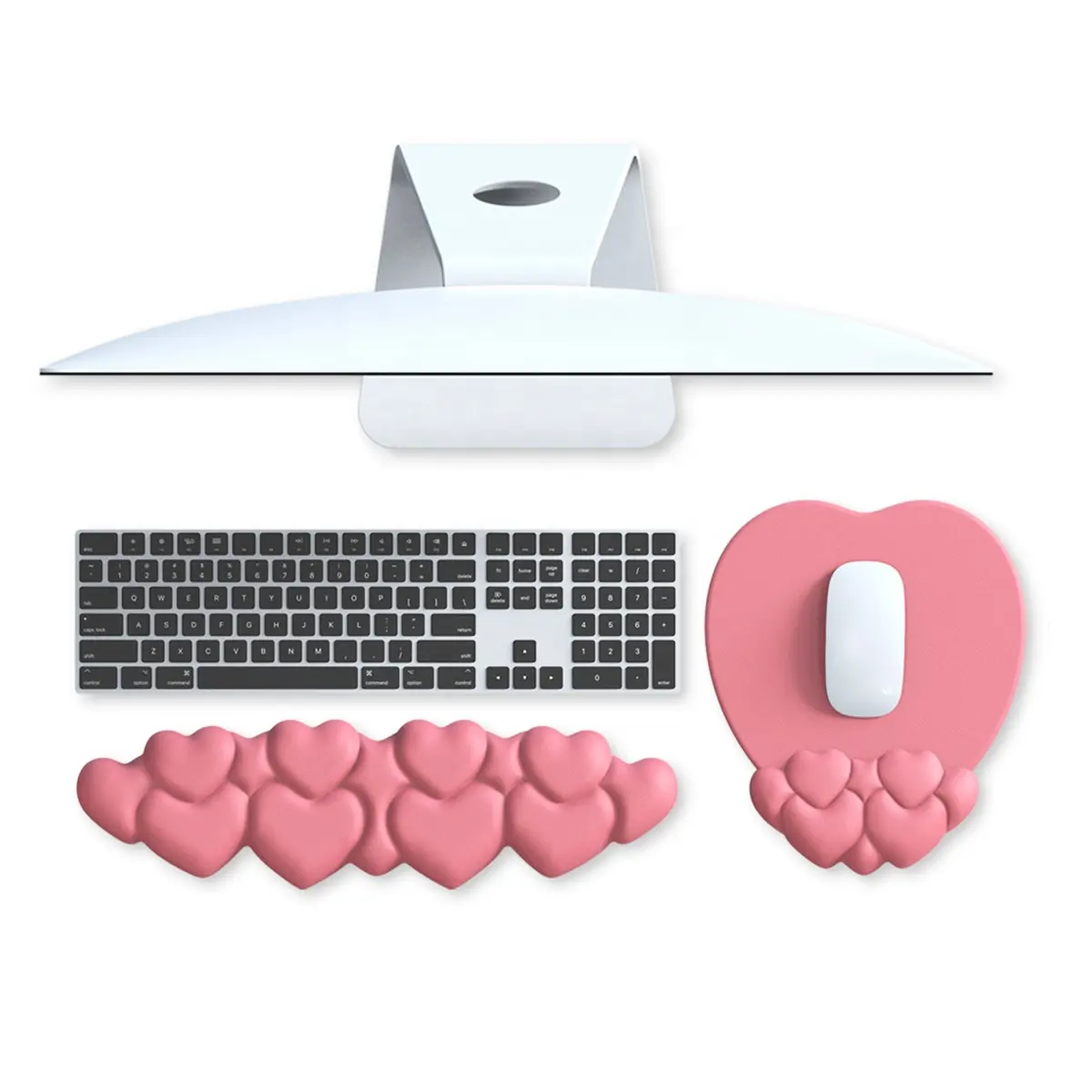 Tapis de souris confortable et ergonomique en mousse à mémoire de forme nuageux repose-poignet pour clavier Vente en gros