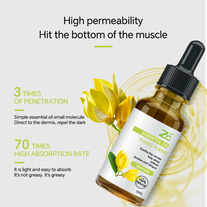 Aceite Esencial de Ylang Ylang Orgánico al por Mayor para Aromaterapia, Fragancia para Velas Aromáticas y Elaboración de Perfumes - Product Image 1