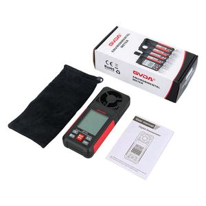 GVDA דיגיטלי ניידת רוח מד רוח מהירות מד מהירות אוויר מד Windmeter עם LCD תאורה אחורית טמפרטורת לחות מד - Product Image 6