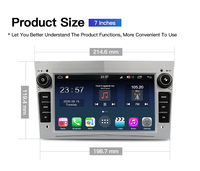 Autoradio Android Car-play pour Opel Astra H J 2004 Vectra Vauxhall Antara Zafira Corsa C D Vivaro Meriva Veda GPS FM Audio
