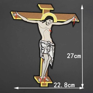 Christian Jesus mãi mãi thêu câu lạc bộ Biker vá thêu sắt trên xe gắn máy vá cho quần áo Bikers vest áo khoác - Product Image 3