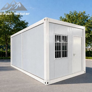 Maison préfabriquée économique en conteneur, isolée avec panneaux <span class=keywords><strong>sandwich</strong></span> en laine de roche, bureau mobile portable - Product Image 1