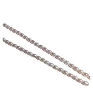 Collar de Mujer con Baño de Oro de 14K y Cuentas de Arroz Naturales, Estilo Simple, Retro, con Perla en la Clavícula, Cuentas Pequeñas - Product Image 5