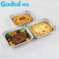Barquette en aluminium robuste argentée, petite, 5x4 pouces, 8,5 oz, grande capacité, pour rôtissage, événements et buffets