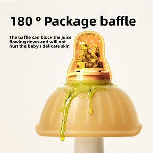 Nouveau design d'alimentateur en silicone de qualité alimentaire avec support de sucette et poignée, sans BPA, certifié EN14350 pour bébés de 0 à 12 mois, idéal pour la dentition - Product Image 4