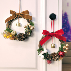 Nuevo Adorno Navideño <span class=keywords><strong>ELIM</strong></span>, Colgante para Coche, Decoración para Puerta, Campana Pequeña, Lazo, Escena de Árbol, Diseño de Plástico de 15 cm, Estilo Chino - Product Image 3
