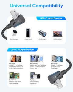 Câbles USB C SUNGUY 60W 2M prêts à être expédiés, câble USB haute vitesse, câble de charge rapide, câble de données, cavo di ricarica, cable - Product Image 6