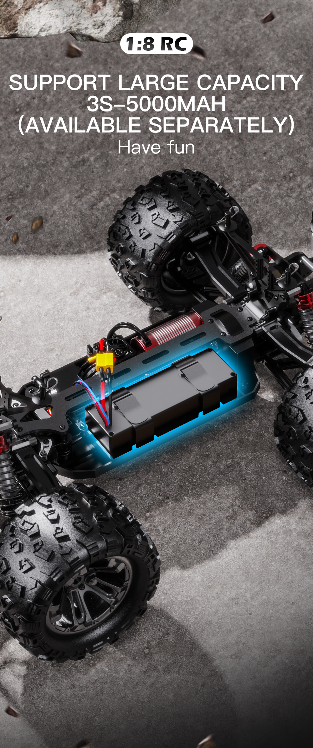 2025新品ラプターII HOSHI N518 RCカー4WD 1/8スケール100km/h +