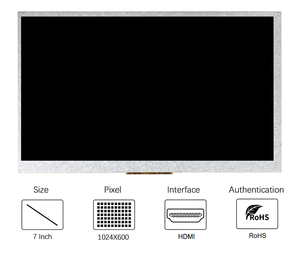 Fast delivery 7inch transparent display lcd 1024(RGB)*600 without <strong>touch</strong> <strong>screen</strong> for <strong>Raspberry</strong> Pi3 B+/4b - Product Image 6