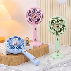 Portable Handheld <b>Fan</b> With <b>Stand</b> Rechargeable Usb Powered 5W DC Motor Three Speeds For Outdoor Use And Students - Product Image 1