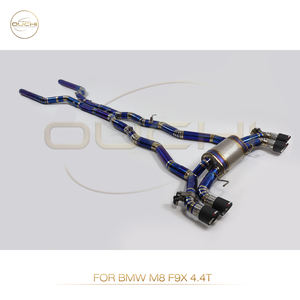 Escape de aleación de titanio OUCHI Catback para <span class=keywords><strong>BMW</strong></span> <span class=keywords><strong>M8</strong></span> F9X 2018 + 4,4 T S63 <span class=keywords><strong>V8</strong></span> con válvulas de silenciador accesorios de coche sistema de escape de tubos - Product Image 4