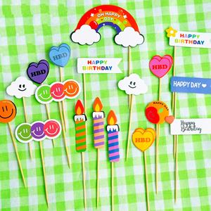 ของตกแต่งหน้าเค้กกระดาษลายหมีดวงดาวสุขสันต์วันเกิดสำหรับตกแต่ง<span class=keywords><strong>เค้ก</strong></span>อุปกรณ์สำหรับงานเลี้ยง - Product Image 2