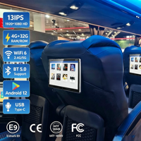 Système de divertissement pour bus avec écran de 13,3 pouces pour siège arrière, système VOD avec Wifi pour bus Kinglong, Zhongtong et Higer