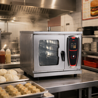 Four à vapeur électrique intelligent commercial, four industriel à commande numérique intelligente en acier inoxydable pour restaurant, hôtel, boulangerie