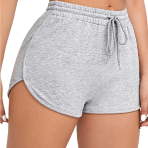 Shorts de Punto de Algodón de Color Sólido para Mujer, Corte Suave, Textura Delicada y Silueta Relajada para Días de Verano - Product Image 6