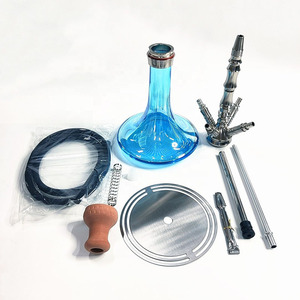 Atacado portátil Hubbly Shesha Glass <span class=keywords><strong>Hookah</strong></span> Set com <span class=keywords><strong>Flavor</strong></span> Pen Acessórios Economicamente Preço - Product Image 2