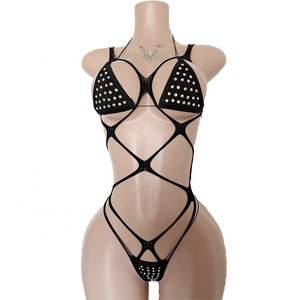 Vadulyer Costumes Sexy à Diamants pour Spectacle, Disponibles en 6 Couleurs, Toutes Taxes Comprises - Product Image 2