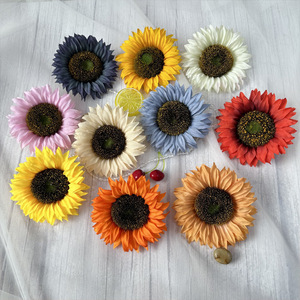 Flores artificiales Longyu Craft, cabezas de girasol grandes de seda, accesorios de decoración para bodas, para el hogar y fondos de eventos. - Product Image 3