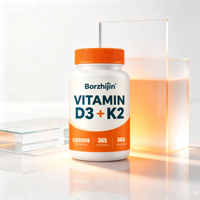 OEM ODM Vitamine D3 50000 UI K2 Gélules Molles Haute Puissance Soutien Santé Osseuse Immunitaire Cardiovasculaire Suppléments à Base de Plantes