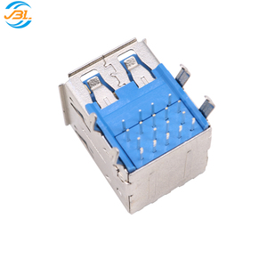 Hai lớp USB3.0 nữ ổ cắm lại Bìa khuỷu tay chân với cạnh xoăn HF truyền điện thoại IOT USB nối molex484060001 - Product Image 2