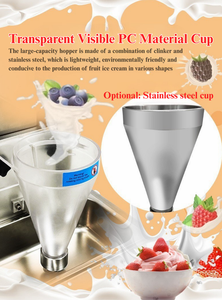 Máquina Mezcladora de Hielo y Frutas Congeladas de Alta Velocidad WICE para Heladerías y Yogurterías, Funcionamiento Silencioso, Mezcla de Frutas y Hielo - Product Image 4