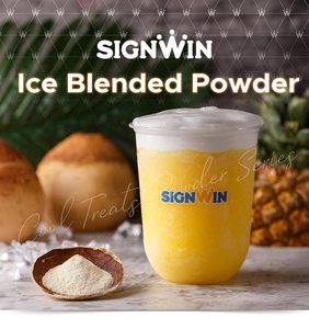 Poudre de smoothie SIGNWIN au goût caramel, adaptée aux végétaliens, goût sucré et salé, emballage en sachet aluminium pour les commerces de boissons - Product Image 2