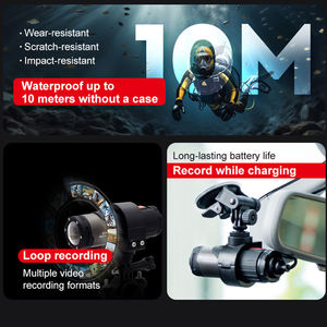 Cámara de buceo para deportes al aire libre, grabadora de fotografía Micro HD portátil, 4K, 30FPS, cámara deportiva montada en el casco - Product Image 3