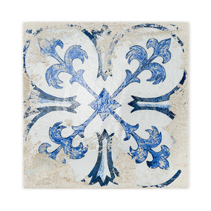 Piastrella Decorativa Quadrata in Ceramica Blu e Bianca Anthology per Pareti e Pavimenti - Product Image 4