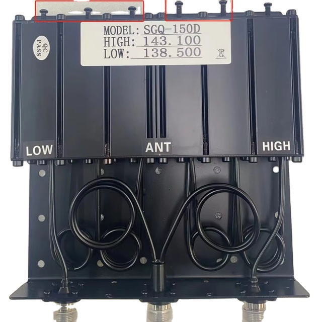 SGQ-150K 100W Low VSWR Radio Repeater Duplexer UHF VHF Duplexer 136-174MHZ Customize Frequency Parameters.