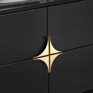 Wholesale Gold <strong>Black</strong> Zinc Alloy Cabinet <strong>Knobs</strong> and Handles Kitchen Cupboard <strong>Door</strong> Pulls European Drawer Furniture Hardware Z-3105 - Product Image 2