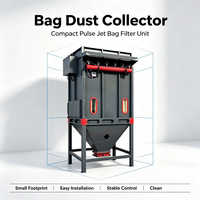 Système de filtration à sacs industriel pour dépoussiéreur, filtration haute efficacité pour poussières métalliques de fonderie