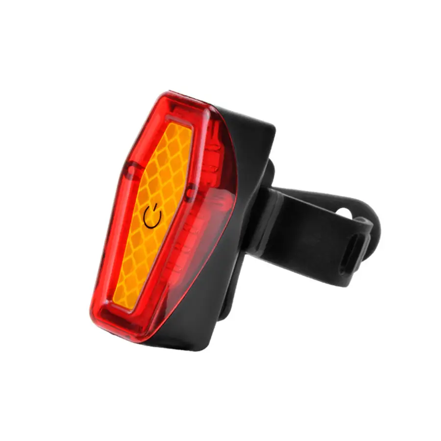 새로운 모델 높은 밝기 USB 충전식 LED 자전거 꼬리 램프 다시 반사판 자전거 후면 빛
