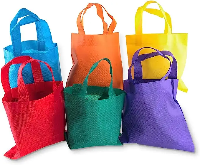 กระเป๋าช้อปปิ้งผ้านอนวูฟเวนกระเป๋าถือสำหรับใส่ของในระบบนิเวศกระเป๋าช็อปปิ้งพิมพ์โลโก้ได้ตามต้องการ