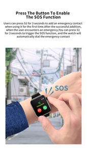 2020 nuovo HW07 Doppio UI SOS frequenza cardiaca del corpo temperatura intelligente orologio - Product Image 5