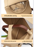 Poussette 3 en 1 pour nouveau-né avec siège auto, landau, chariot de voyage pas cher, pliable d'une seule main, poussette de luxe