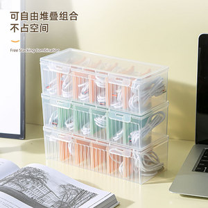 Multifunction Card Storage <b>Box</b> 203x133x68mm <b>Plastic</b> Desktop Organizer For Cards Data Cables Jewelry <b>Display</b> - Product Image 3